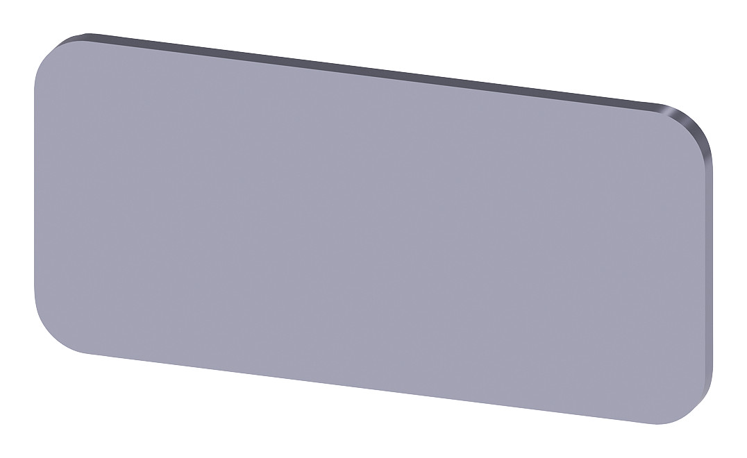 1St. Siemens 3SU1900-0AC81-0AA0 Bezeichnungsschild 12,5x27mm, Schild sil