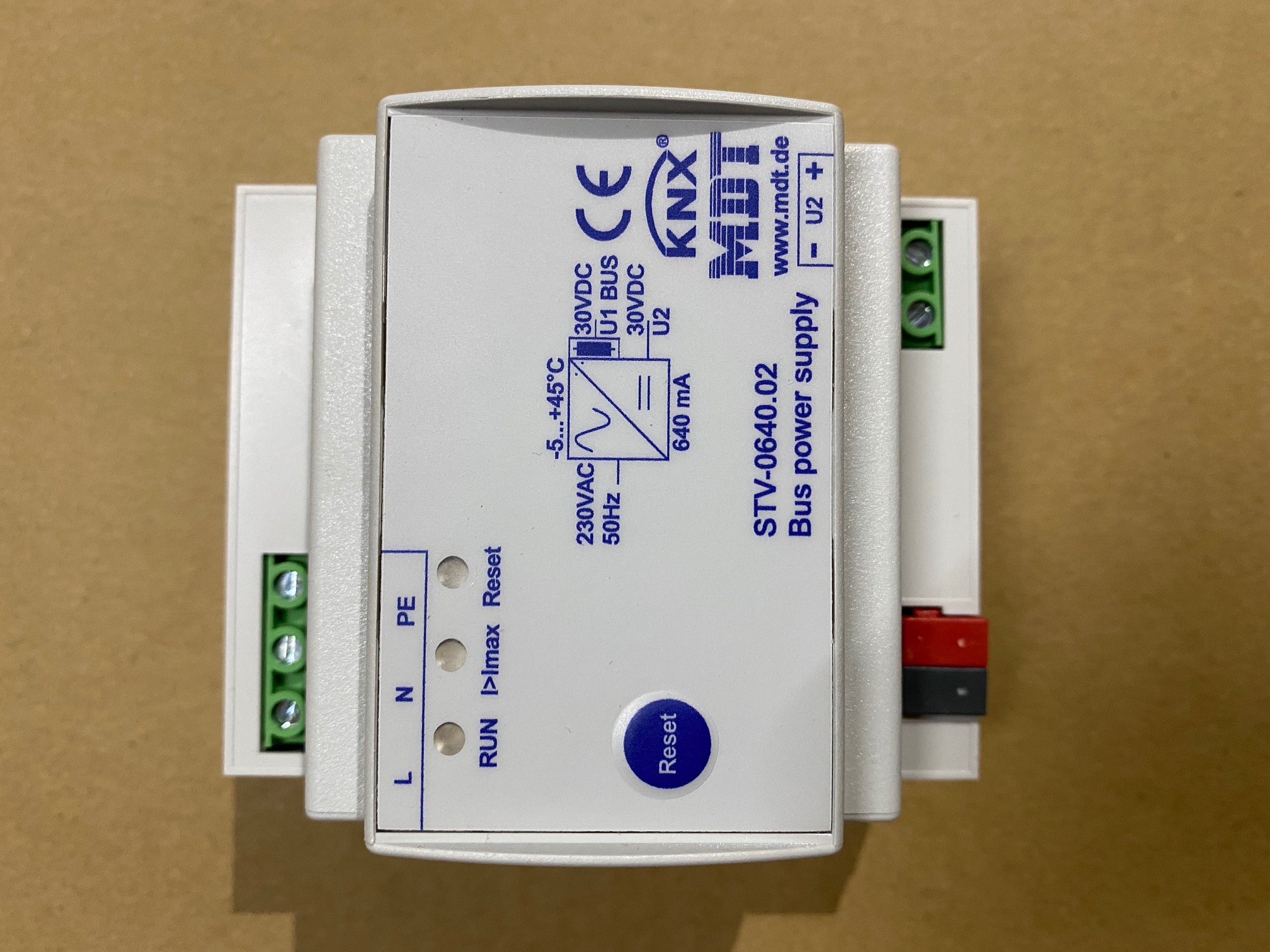 1St. MDT Busspannungsversorgung 4TE STV-0640.02 mit Drossel 230VAC 640mA 4TE