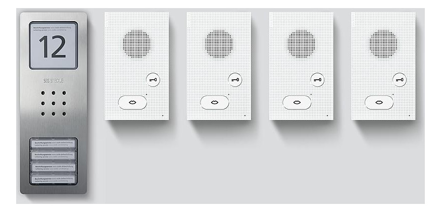 1St. Siedle SET CAB 850-4 E/W, SET CAB 850-4 E/W Audio-Set Siedle Basic