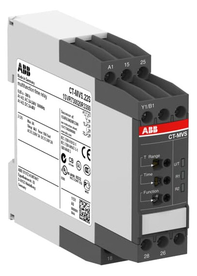 1St. ABB CT-MVS.22S Zeitrelais 24-48VDC 24-240VAC 1SVR730020R3300