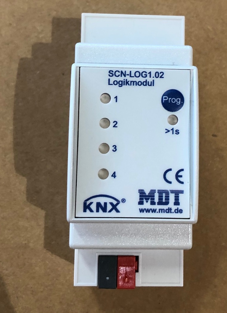 1St. MDT Logikmodul REG SCN-LOG1.02 mit 4 frei belegbaren LED 2TE