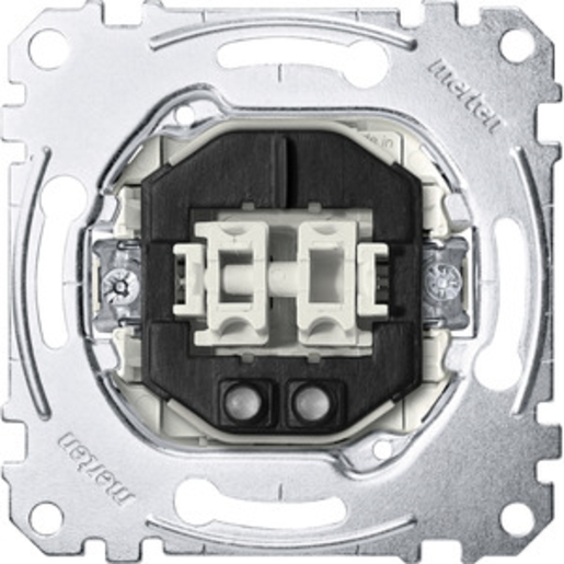 1St. Merten MEG3135-0000 Serienschalter-Einsatz mit Orientierungslicht, 1-polig, 10 AX, AC 250 V, Steckklemmen