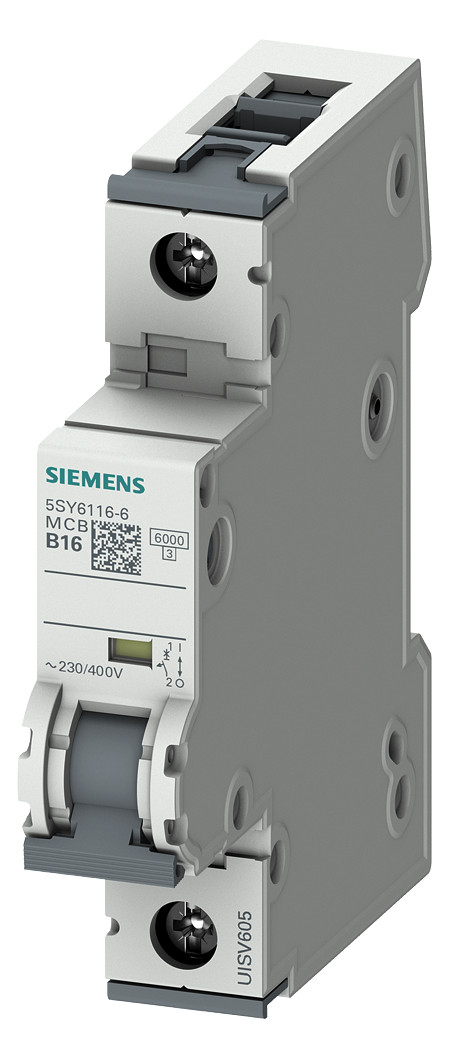 1St. Siemens 5SY6116-6 Leitungsschutzschalter 230/400V 6kA, 1-p