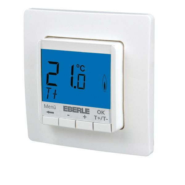 1St. Eberle FIT np 3R / blau UP-Thermostat als Raumregler, AC 230V, 1S, 10 A, Hinterleuchtung blau 527815355100