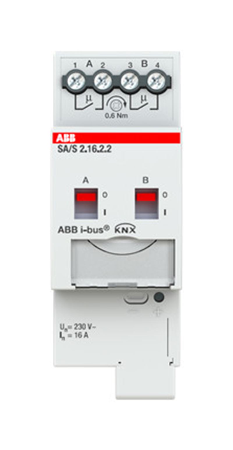 1St. ABB SA/S2.16.2.2 SA/S2.16.2.2 Schaltaktor, 2fach, 16 A, REG 2CDG110261R0011