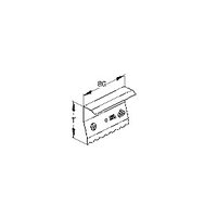 20St. Niedax GSTE 133-78 Stoßstellenverbinder Tiefe 60 mm Edelstahl GSTE13378