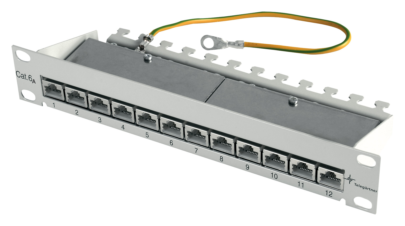 1St. Telegärtner J02022A0057 10Zoll Mini Patch Panel MPP12-HS K Cat.6