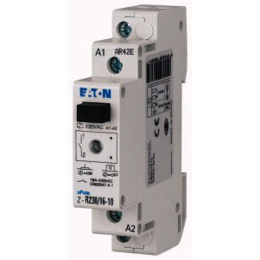 1St. Eaton ICS-R16A230B100 Installationsrelais, 230 V AC, 1S, 16A Z-R230/16-10