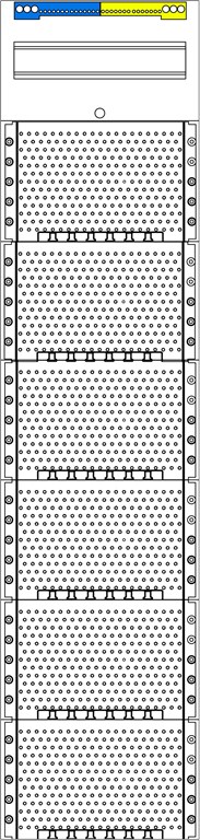 1St. F-Tronic K17 Kommunikationsfeld 1-feldrig, H=1050mm, 1 Hutsch., K17 7120135