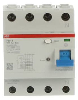 1St. ABB F204B-63/0,3 FI-Schutzschalter Typ B 4P