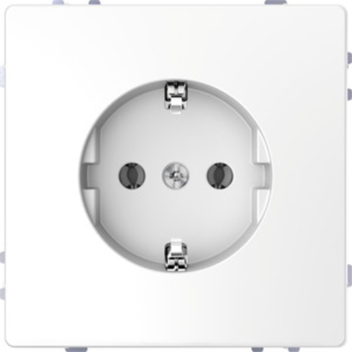 1St. Merten MEG2301-6035 SCHUKO-Steckdose, Steckklemmen, Lotosweiß, System Design