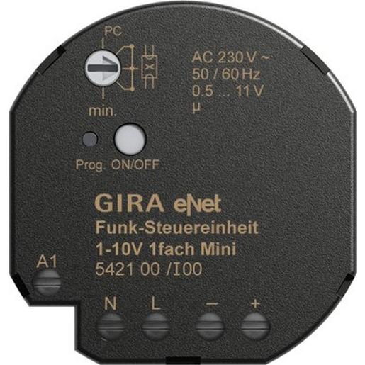 1St. Gira 542100 Funk Steuereinheit 1 - 10 V 1f Mini Gira