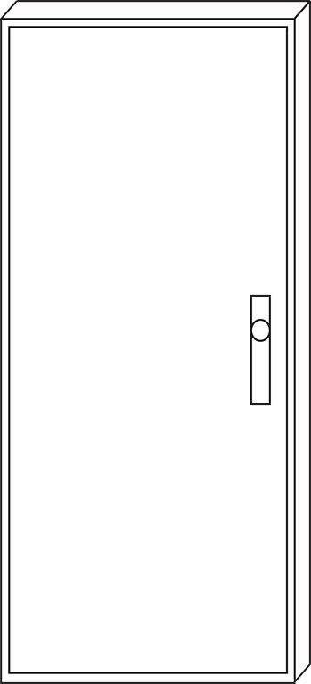 1St. F-Tronic ZA122 Leergehäuse ZA122, IP31, H=1250mm, B=550mm 7120512