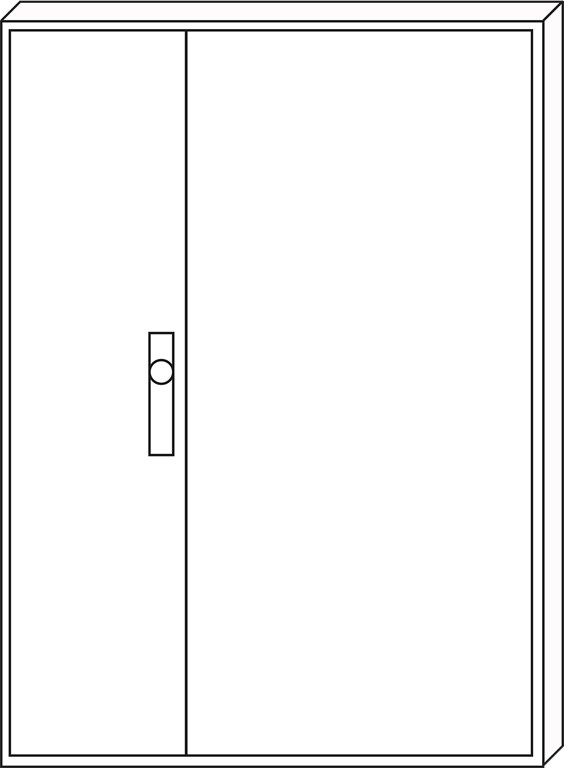 1St. F-Tronic ZA113 Leergehäuse ZA113, IP31, H=1100mm, B=800mm 7120508