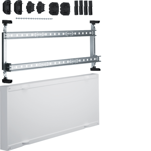 1St. Hager UD23A1 Baustein universN 300x750mm für Reihenklemmen waagerecht