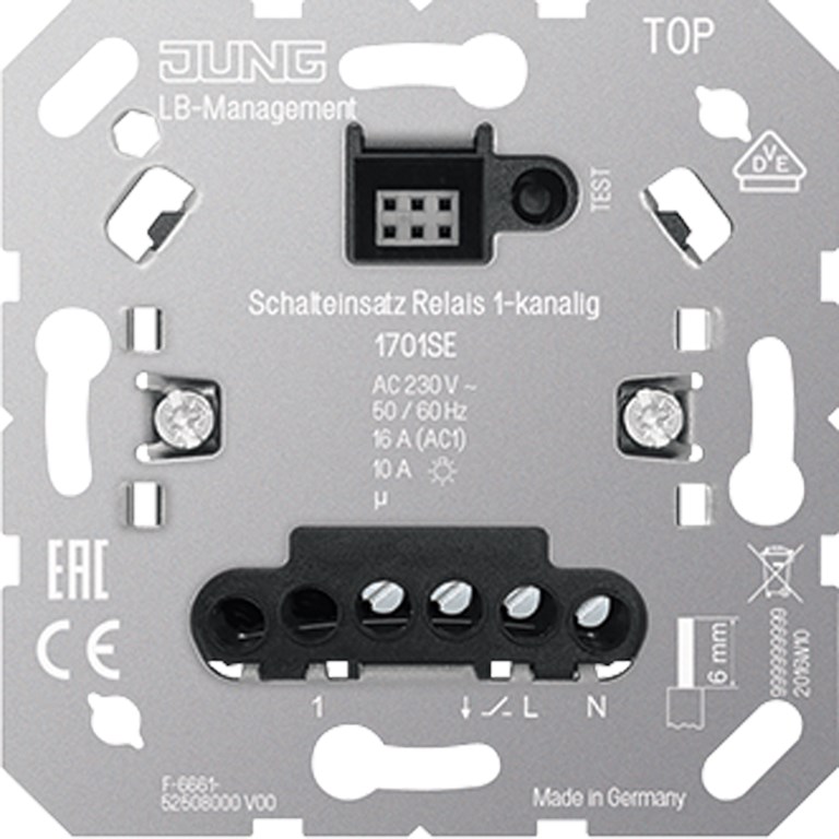 1St. Jung 1701SE Schalteinsatz Relais 1-kanalig 1701 SE