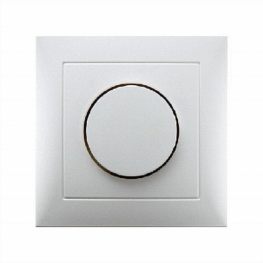 1St. Berker 11308989 Abdeckplatte mit Regulierknopf für Drehdimmer S.1 polarweiß glänzend