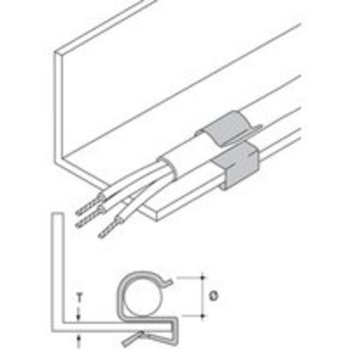 10St. Trägerklammer für Rohre M25 M32 Clip Träger 8-12mm